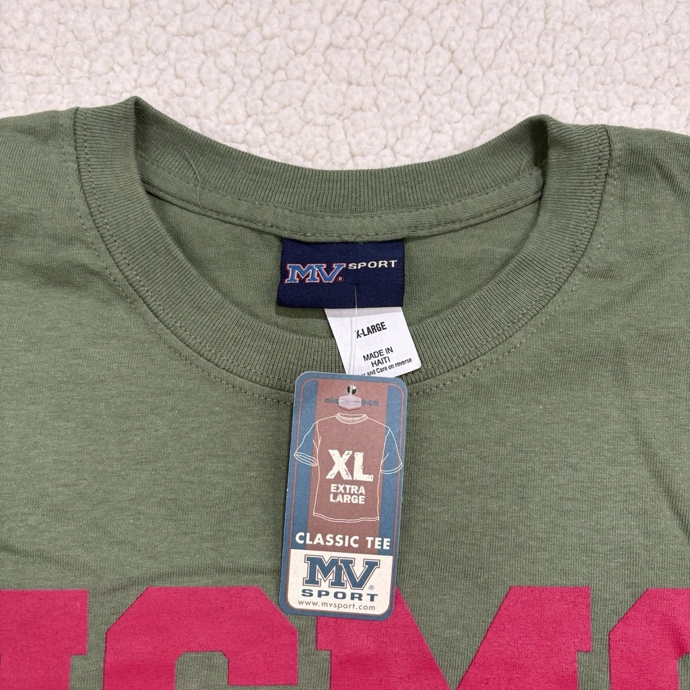 NWT USMC United States Marine Corp T-Shirt Green Red Size XL MV Sport Semper Fi - Picture 3 of 4